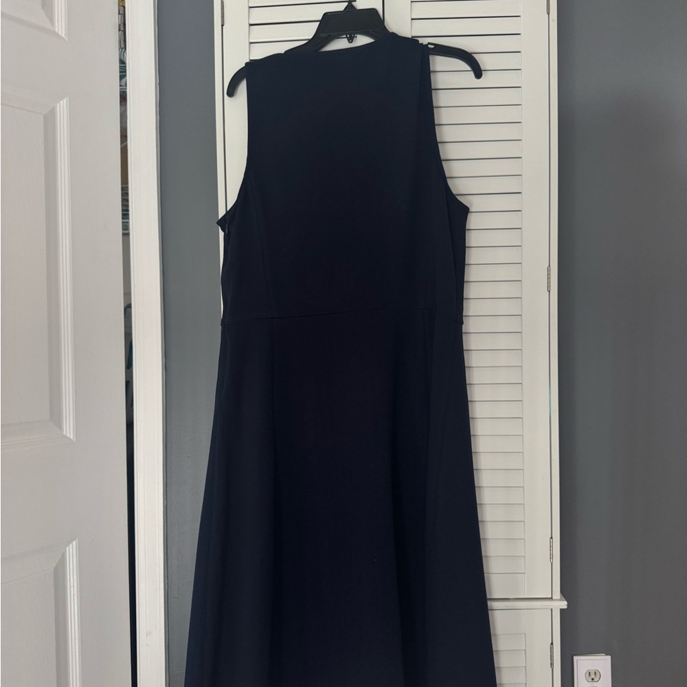 Ralph Lauren Navy Midi Dress
